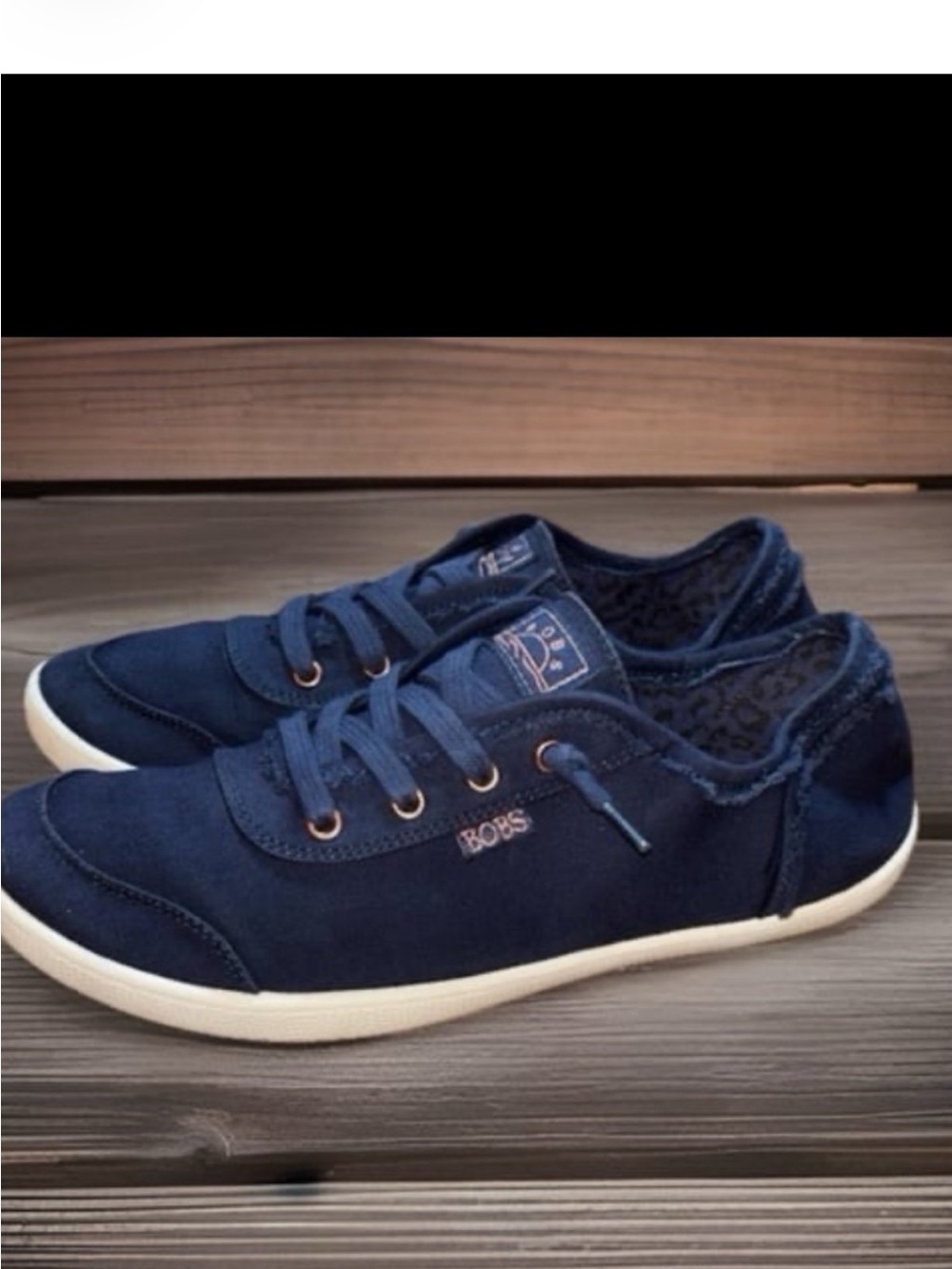 Skechers Women's BOBS B Cute Sneakers in Navy, Women’s Size 9.5
